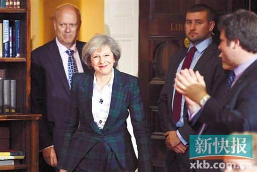 ■英国内政大臣特雷莎·梅宣布竞选首相。新华社发
