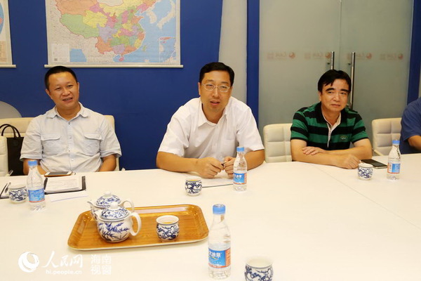 三亚市委常委、宣传部长尚林一行到人民网海南视窗走访交流