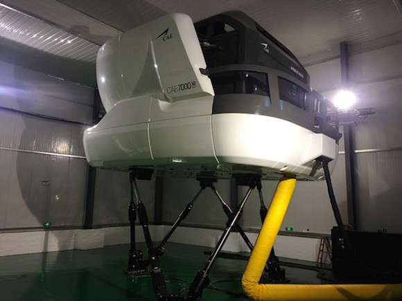 重庆首家民航主力机型模拟机训练基地在两江新