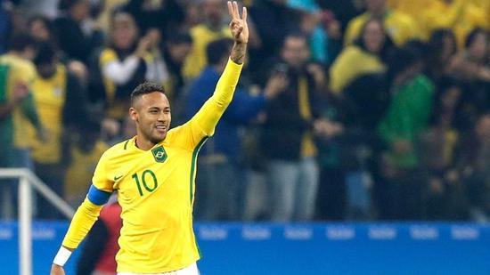 奥运男足 内马尔传射 巴西2 0哥伦比亚挺进4强