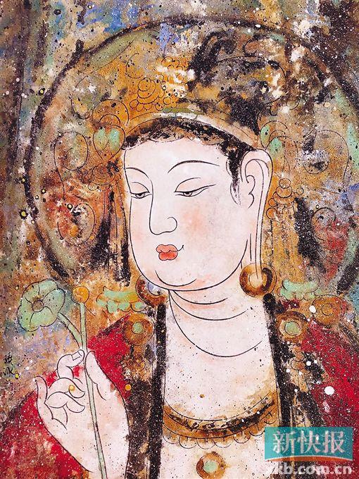 ■谢晓冰创作的敦煌题材作品,在此次火灾中被烧毁。