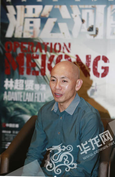 导演林超贤坦言，彭于晏的很多价值观都和自己非常像。 首席记者 李文科 摄