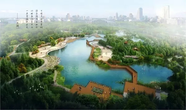 规划中的雅清湖效果图。来源：石家庄日报