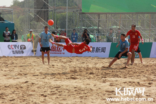 首届中国 拉丁美洲沙滩足球锦标赛14日唐山开
