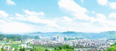 新晃县城全景.