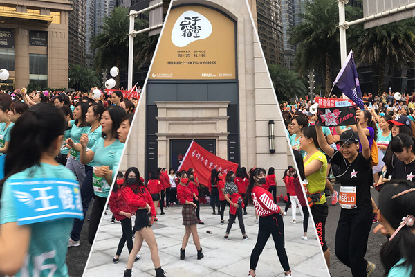 王俊凯、易烊千玺、陈伟霆等明星的粉丝自发应援偶像。记者 苏桢淇 摄