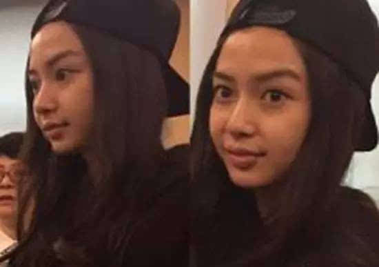 　　Angelababy素颜照