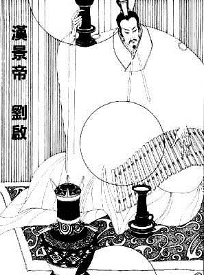 汉景帝（资料图）。图片来源于网络