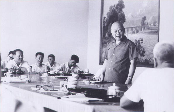 1981年，项南在基层调研联产承包责任制。本文图片均来自《项南》摄制组提供