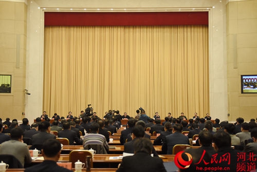 图为河北省政法工作会议现场。王雅洁 摄