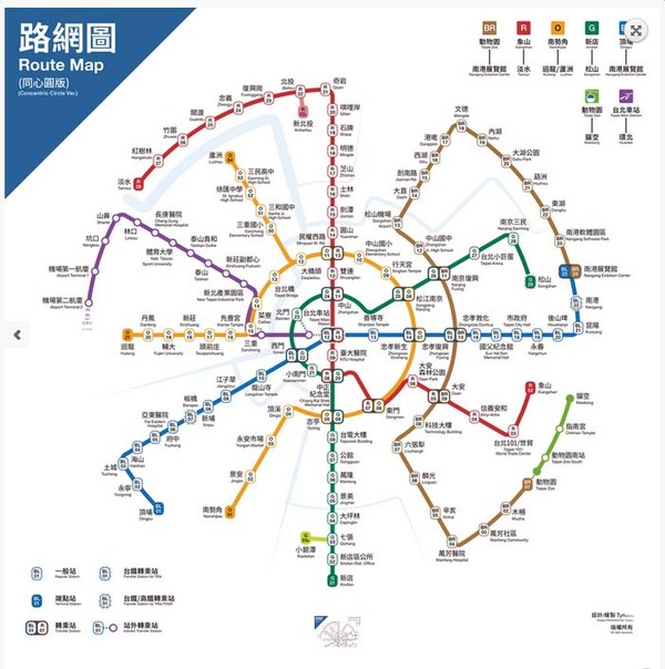 网友设计同心圆台北捷运路线图 评价两极(图