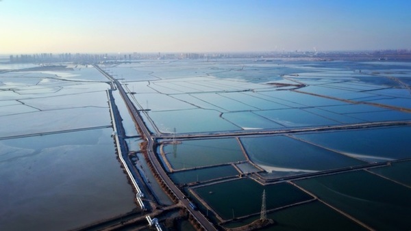 航拍国投北疆电厂上空