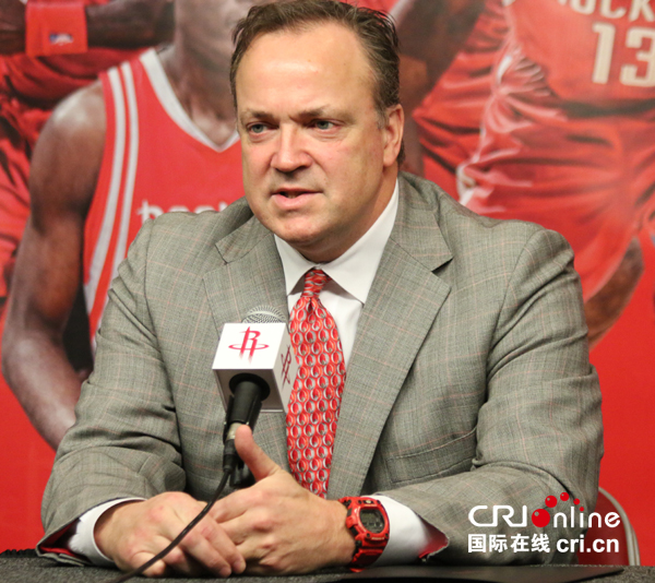 火箭队首席执行官泰德-布朗(Tad Brown)盛赞姚明。