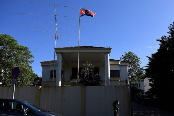 　　图为朝鲜驻马来西亚大使馆