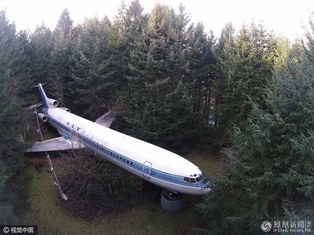 美国男子买下波音727客机改成住房