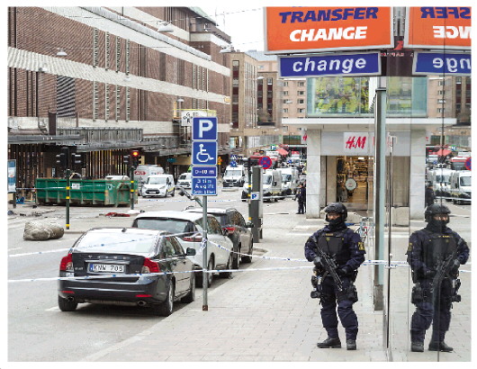 瑞典警方拘捕恐怖袭击事件嫌疑人
