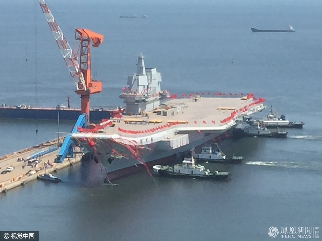 第一艘国产航母正式出海标志中国将步入海军强国之列