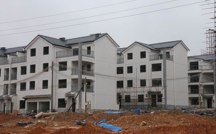图片一  具有岭南风格的芙蓉新村正在建设中