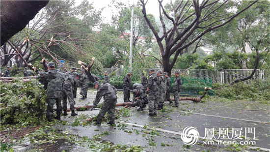 厦门警备区某部400余名官兵辗转厦门、龙岩两