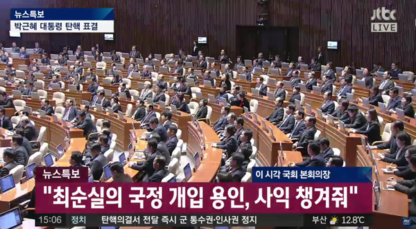 朴槿惠弹劾案通过 是否被剥夺职务将由9名法官决定