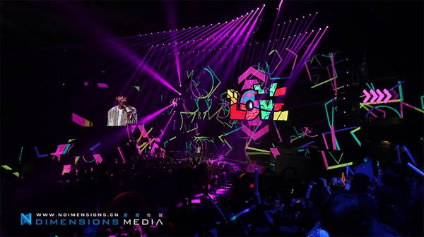 恩维传媒舞台视觉设计陪罗志祥嗨玩BTV跨年歌