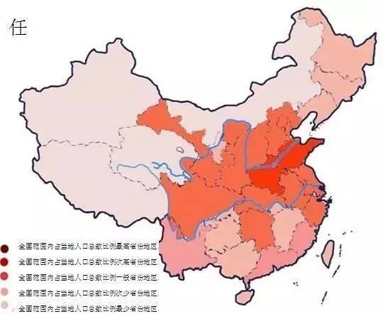 陈姓人口全国分布图_中国姓氏分布图 找找你的姓在哪个省