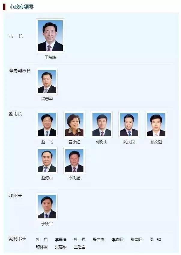今年天津的副市长们都忙嘛？重点工作分工公布了！