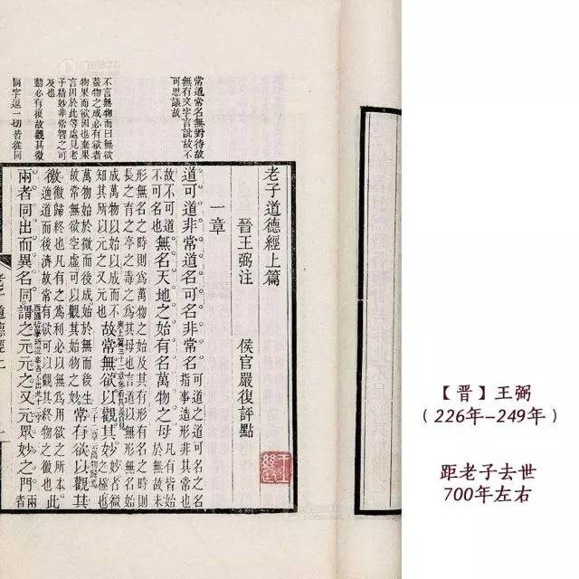 王弼版老子注:道可道,非常道;名可名,非常名.