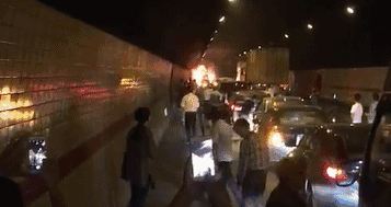 台州发生两起车辆着火事故！4车追尾，还有恐怖“嘭嘭”声