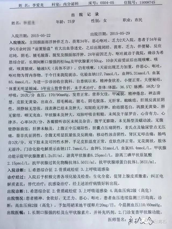 李某在市医院诊断患有骨质疏松症的有关病历(2).