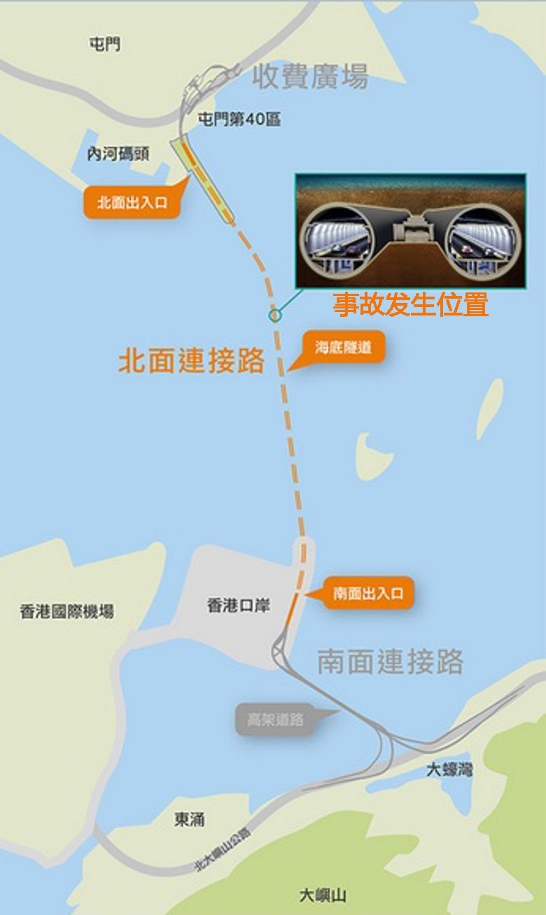 港珠澳大桥香港段海底隧道爆裂喷水 已抢修_手机凤凰网