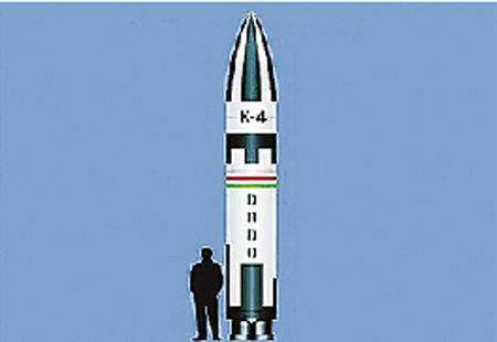 核潜艇之梦遥遥无期 印度K-4潜射弹道导弹试射失败