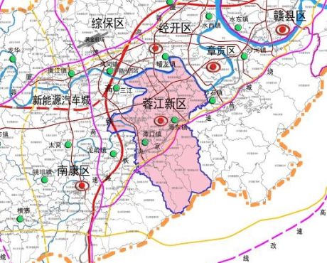 赣州蓉江新区规划曝光 一心两轴五区,效果图惊艳