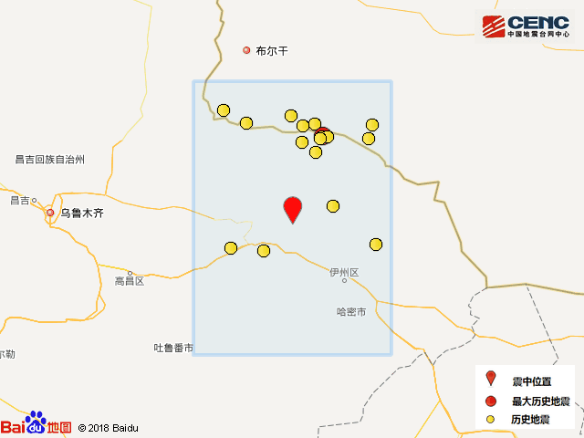 新疆哈密地区巴里坤县发生4.2级地震 震源深度10千米