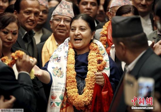 尼共(联合马列)副主席班达里再度当选尼泊尔总统