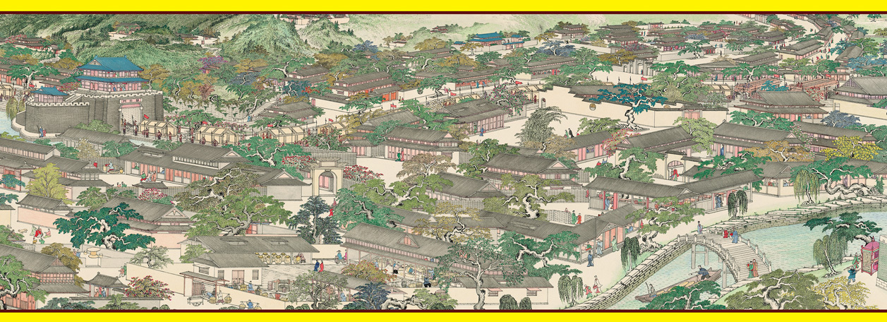 《南宋皇城图》朝天门局部图