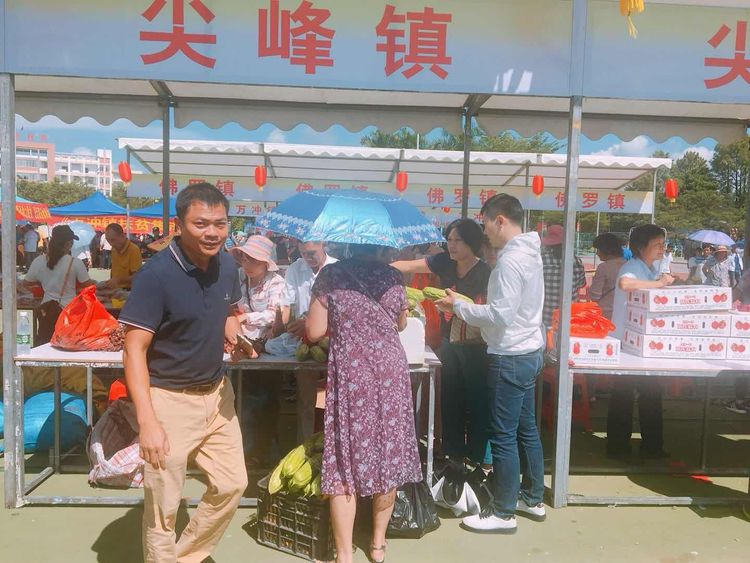 乐东县人社局组织干部职工认购驻点村尖峰镇抱罗村贫困户农产品