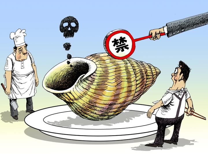 食用可能致命的“织纹螺” 温州一酒吧当特色菜推广