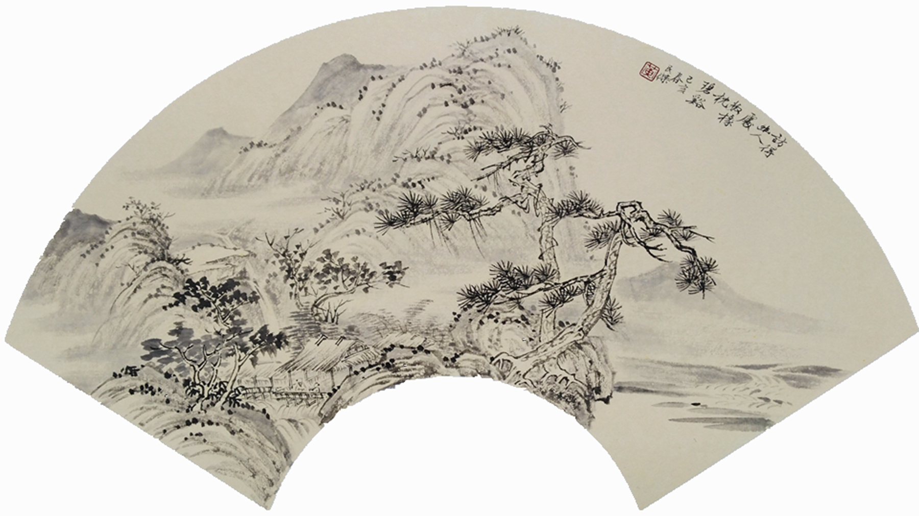 古意盎然——画家黄民杰扇面山水画