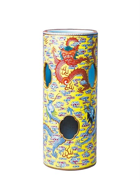 中国美術 大清同治年製 帽筒陶器 龍鳳呈祥 年代品 骨董 中国美術 大清同治年製 帽筒陶器 龍鳳呈祥 年代品 骨董