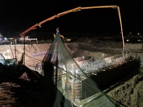 滁州市重点局开展夜间施工 大干快干加快重点