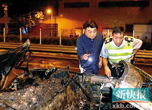 阮兆祥与女友香港遭遇车祸 跑车自焚二人无伤亡
