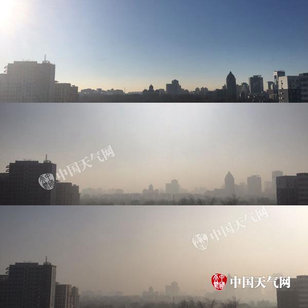 为何今天北京“半城晴天半城霾”？
