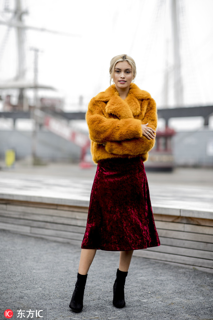 冬天拥有一件贵妇皮草外套让你既有温度又有风度