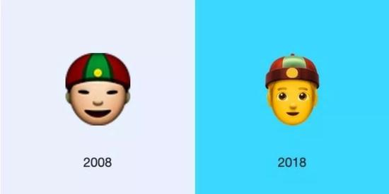 * “带有中国帽的男子”代表中国男性传统帽子，在肖像更新的同时，瓜皮帽的显著特征被保留下来