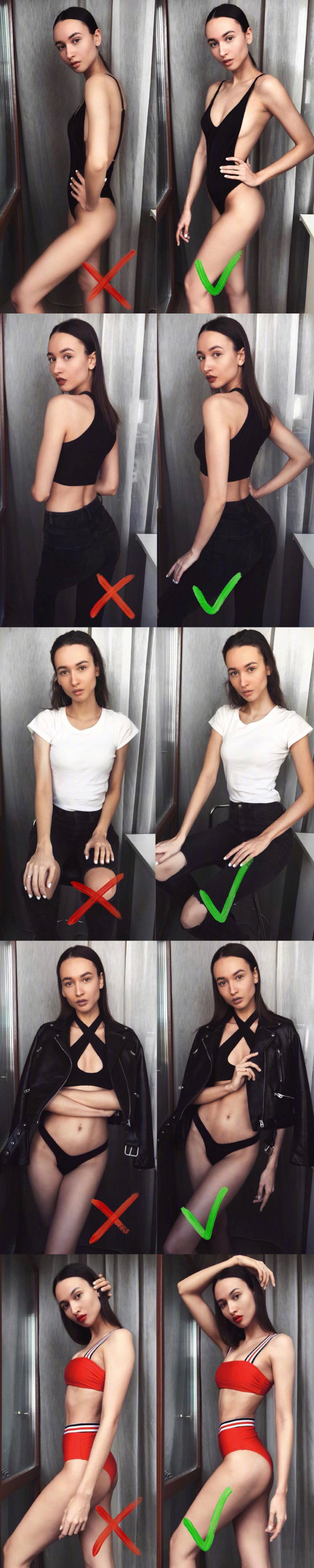 如何拍照才能更美外国嫩模沥血推荐的拍照姿势get精髓就看你了