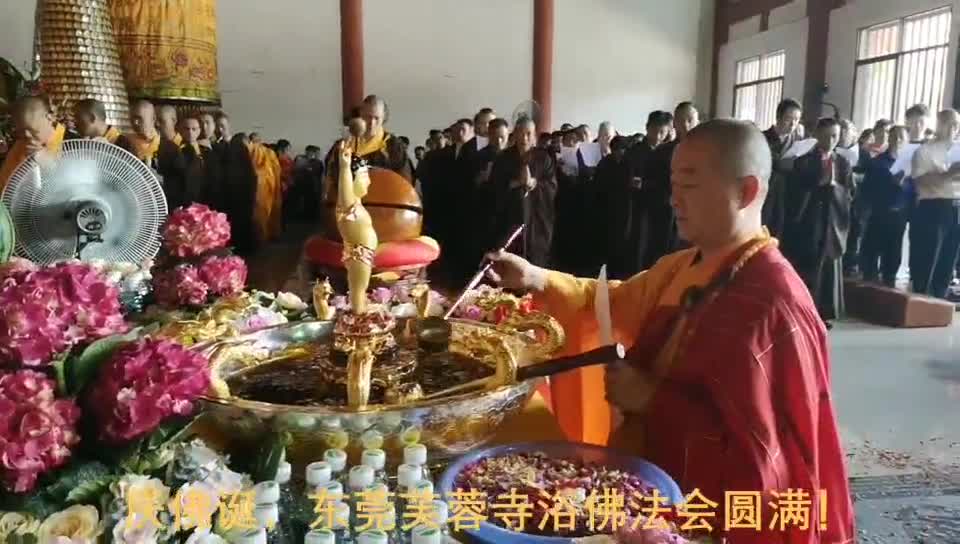 庆佛诞 东莞芙蓉寺浴佛法会圆满