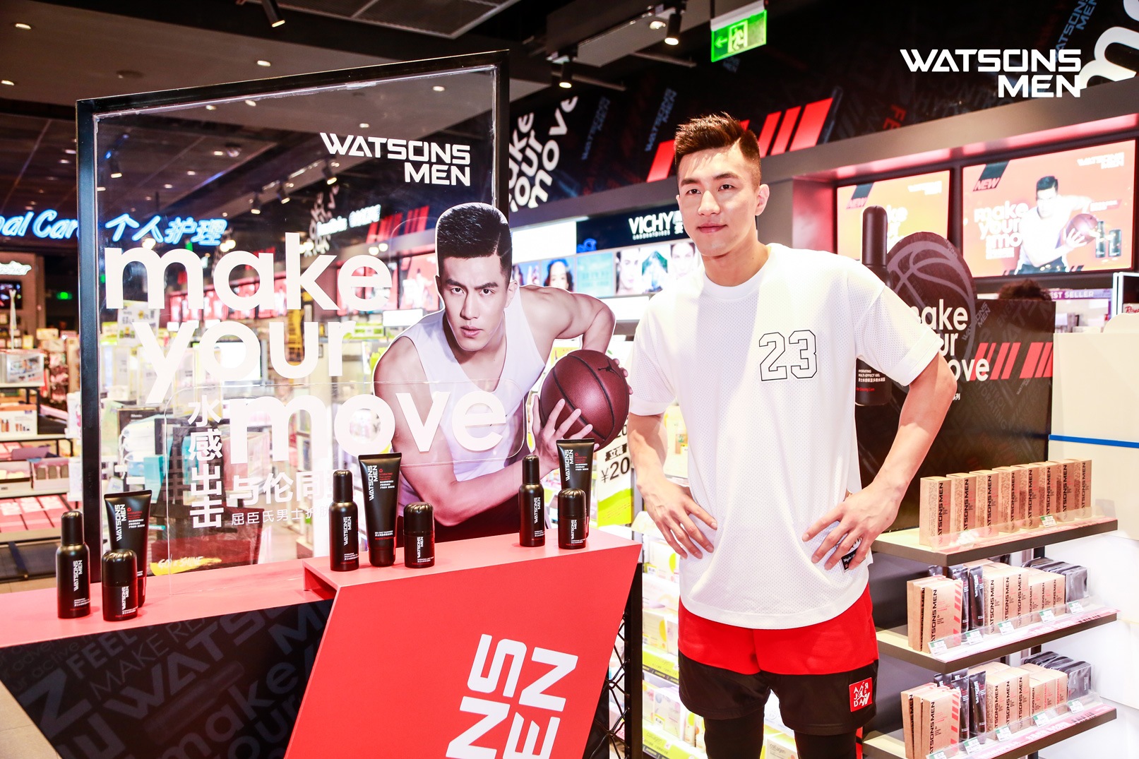 屈臣氏男士x郭艾伦北京见面会型动今夏