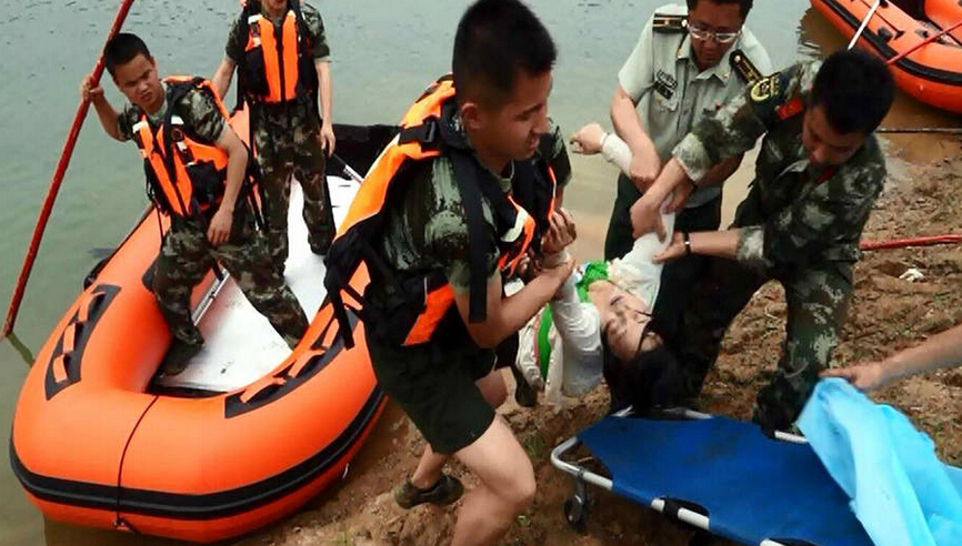 安徽东至夫妻双双坠河溺亡现场多图