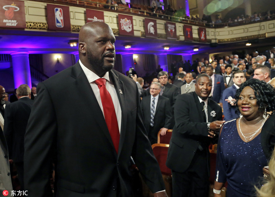 2016名人堂现场 姚明发言ai帅气抢镜